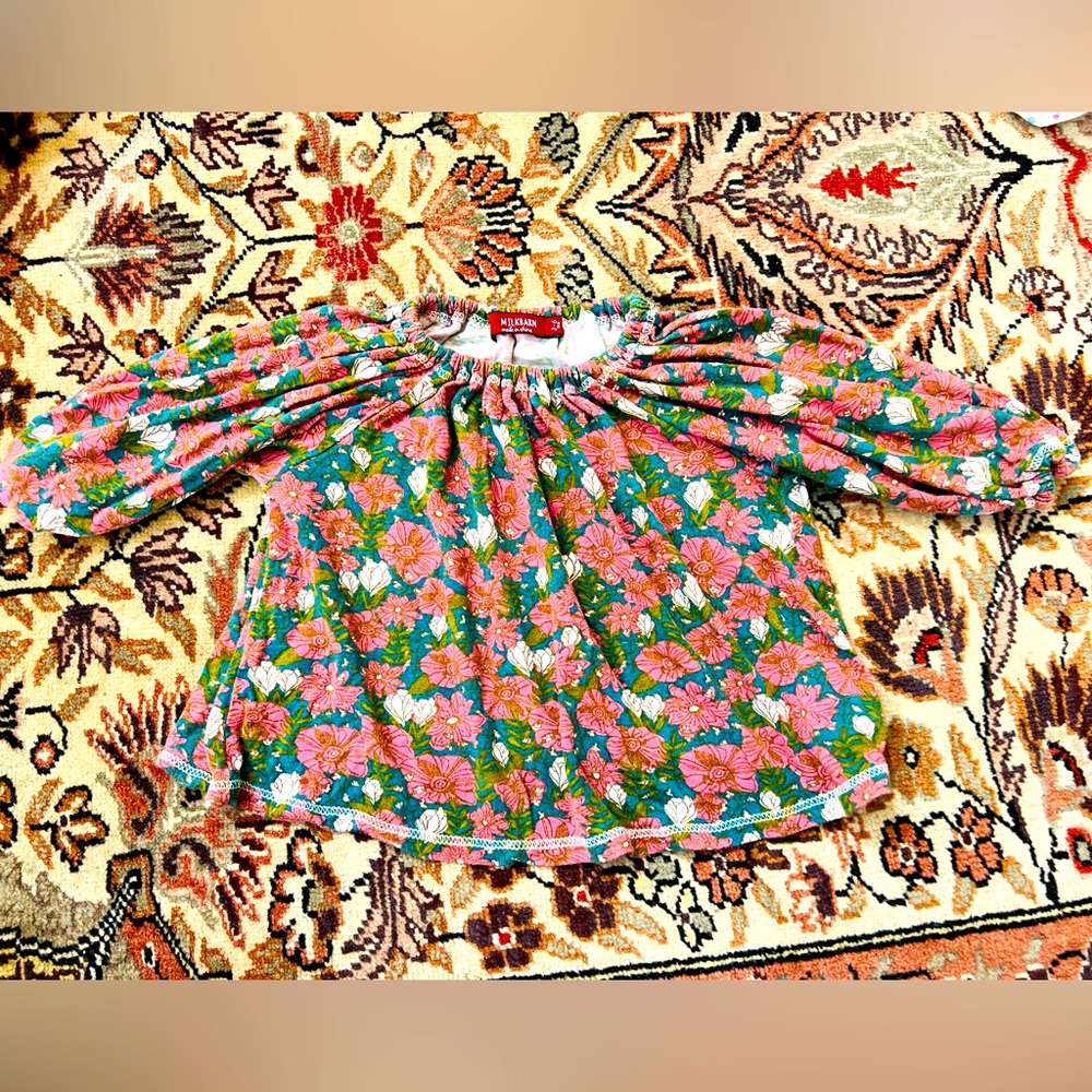 LOVE the colors in this milk barn top!